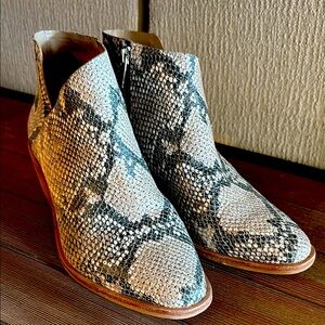 Vince Camuto Snakeskin Ankle Boots